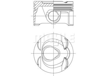 Piston (82.00MM-STD)  GOETZE 87-72527-STD  