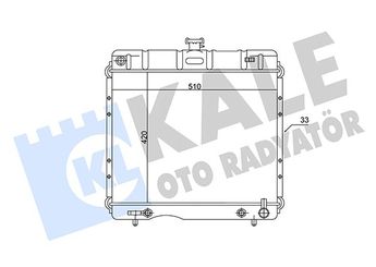 Su Radyatörü  KALE 0900173PS  1155010701 1145011301 A1145011301 A1155010701