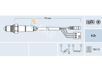 Oksijen (Lambda) Sensörü  FAE 77379  A0005404217 5403917 000 540 39 17 5404217 000 540 42 17 A0005403917 A 000 540 39 17 A 000 540 42 17 SG1817 SG-1817