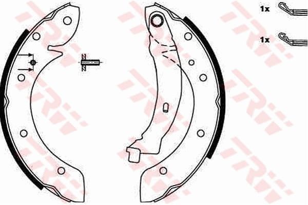 Fren Pabuçlu Balata Arka Renault Laguna Grandtour (K56)(08.1995->)  MGA 54122