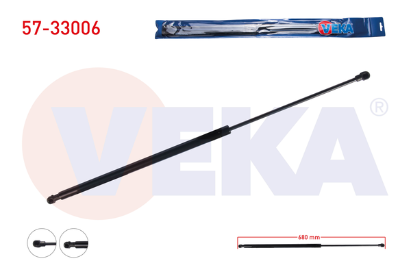 Motor Kaput Amortisörü Sol Peugeot 106 (S2)(04.1996->)  VEKA 57-33006