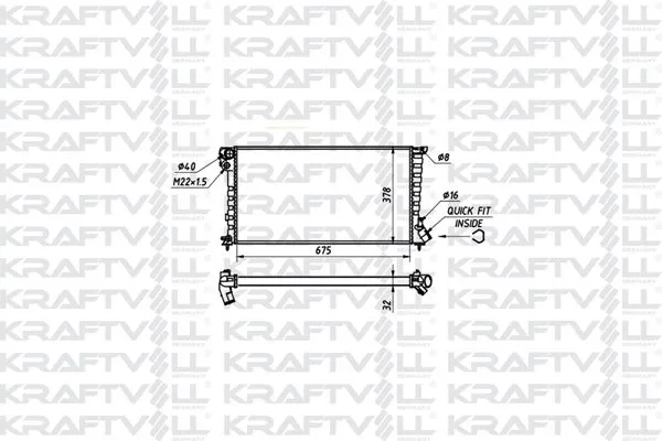 Su Radyatörü  KRAFTVOLL 08040034