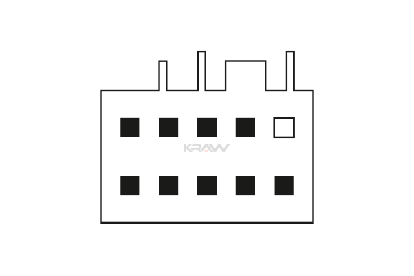 Cam Açma Düğmesi Ön Sol MCAR AN-512