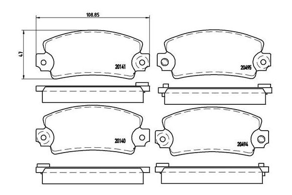 Fren Disk Balata Ön BREMBO P 68 001