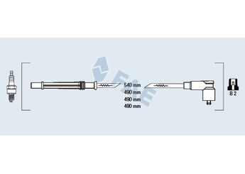 Buji Kablosu  WORG R-7246  8200713680 8200486877 82 00 486 877 82 00 713 680
