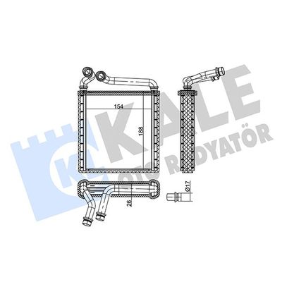 Kalorifer Radyatörü  Skoda Superb (3T4)(06.2008->)  GUA 41470