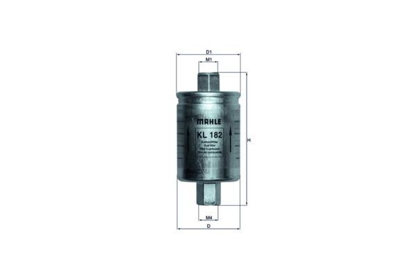 Yakıt Filtresi  MG Rover Mini (1979->12.2000)  MAHLE KL 182