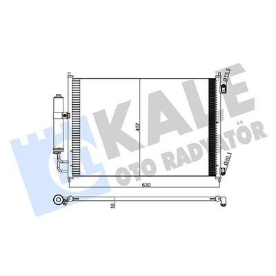 Klima Radyatörü  Nissan X-Trail (T31)(03.2007->)  KALE 345275