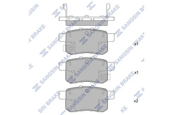 Fren Disk Balata Arka Honda Accord Tourer (CW)(09.2008->)  SANGSIN SP2103