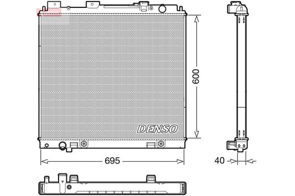 Su Radyatörü  DENSO DRM46068
