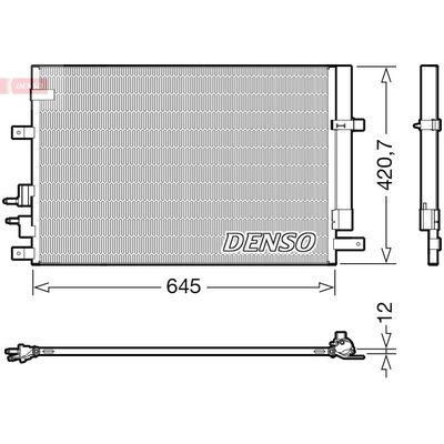 Klima Radyatörü  Alfa Romeo 159 (140)(2005->)  DENSO DCN01024