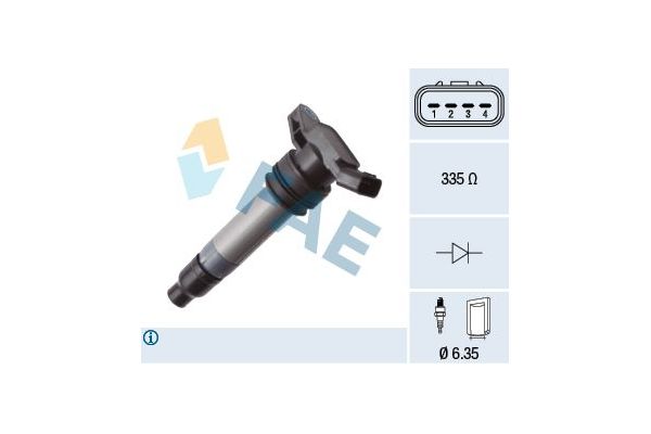 Ateşleme Bobini  Volvo V70 S.Wagon [Combi] (04.2007->)  FAE 80462