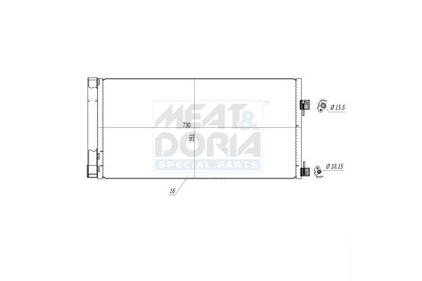 Klima Radyatörü  Renault Latitude (2010->)  ORİS CRN685016