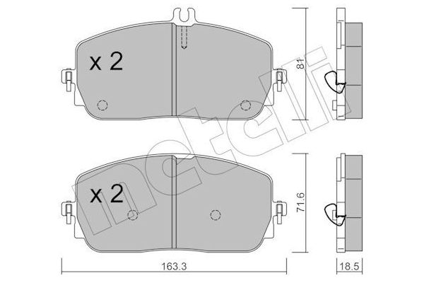 Fren Disk Balata Ön Mercedes EQB -Serisi (BM 243)(11.2021->)  OTOZONE FDO6065-R