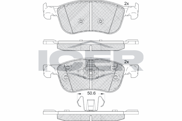 Fren Disk Balata Ön Ford Fiesta (CE1)(2017->)  OTOZONE FDO3049-R