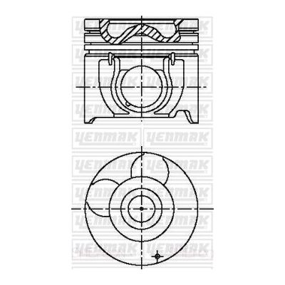 Piston (91.50MM-0.50)  YENMAK 31-03537-050