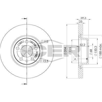 Fren Disk Ayna Ön Sağ ve Sol Audi A6 Avant (4F5)(10.2008->)  AYD 50863