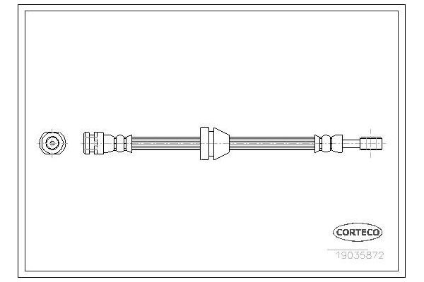 Fren Hortumu Ön Sağ veya Sol Chevrolet Aveo HB (2008->)  CAVO C900 514
