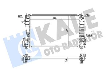 Su Radyatörü  KALE 362860  133064R2 95022454 95939915