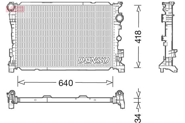 Su Radyatörü  DENSO DRM17047