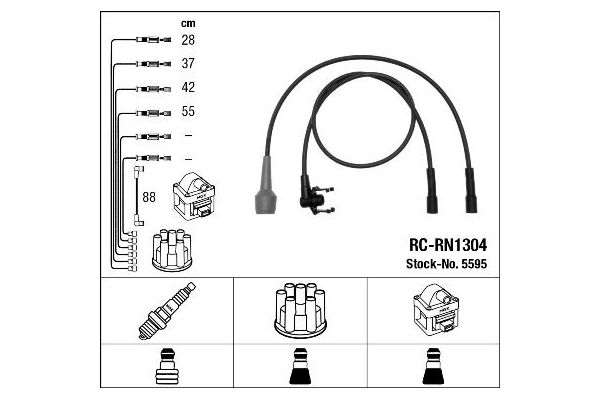 Buji Kablosu  Renault Laguna (B56)(04.1998->)  NGK 5595