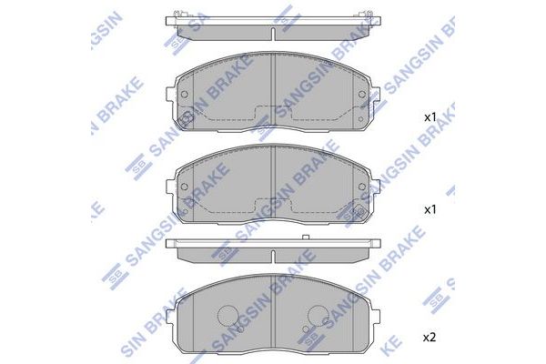 Fren Disk Balata Ön SANGSIN SP1174