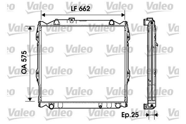 Su Radyatörü  Toyota Land Cruiser (J9)(1996->)  VALEO 734204