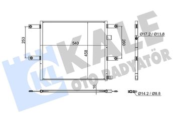 Klima Radyatörü  KALE 382705  21657618 7421657618