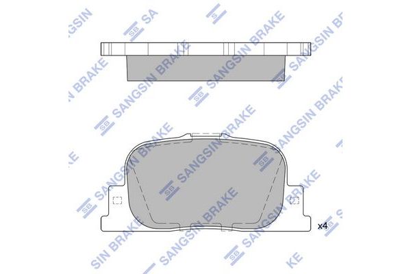 Fren Disk Balata Arka SANGSIN SP2042