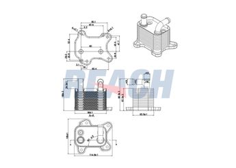 Motor Yağ Soğutucu  OPEL ORJINAL 97323632  97323632 5650345 5650756 5650787 8980809880 97323544 98080988