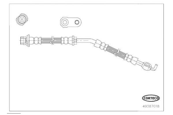 Fren Hortumu Ön Sağ SVAC 76-0230
