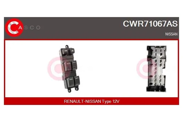 Cam Açma Düğmesi Ön Sol Nissan Primera Traveller [SW] (P12)(12.2001->)  MCAR AN-974