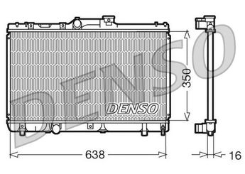 Su Radyatörü  DENSO DRM50013  1770052D10 1640015450 1640015480 1640015481 1640015680 1640015690 1640016491 1640016630 1640016660 1640016680