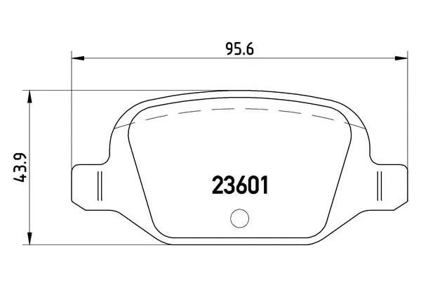 Fren Disk Balata Arka Fiat Punto (188) 3/5 Kapı (09.1999->)  BREMBO P 23 064