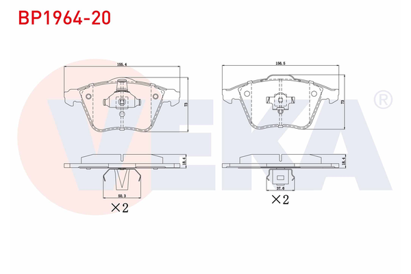 Fren Disk Balata Ön Opel Vectra C 4/5 Kapı (07.2005->)  VEKA BP1964-20
