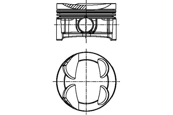 Piston (77.00MM-STD)  Peugeot 508 (10.2010->)  KONEKS 229420