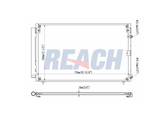Klima Radyatörü  VALEO 814112  8846050180 1640050230 8846050181 88460-50180 88460-50181