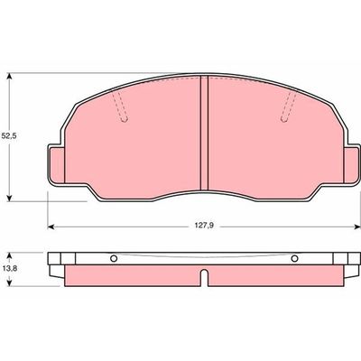 Fren Disk Balata Ön Daihatsu Rocky (F73/78)(1993->2001)  TRW GDB980