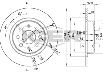 Fren Disk Ayna Arka Sağ ve Sol WOD 33691  55700593 50902167 55700592 569097 93167282 5 570 059 2 5 570 059 3