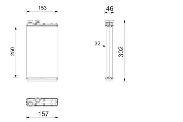 Kalorifer Radyatörü  Audi S4 Sedan (8WC)(05.2019->)  MAHLE AH 310 000P