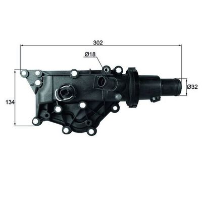 Termostat  Renault Kangoo (F/KW0)(01.2008->)  MAHLE TH 59 83