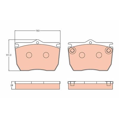 Fren Disk Balata Ön TRW GDB5077