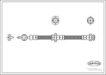 Fren Hortumu Ön Sağ veya Sol CORTECO 19032620  19032620 8941135830