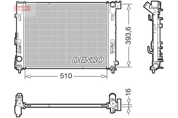 Su Radyatörü  DENSO DRM46103