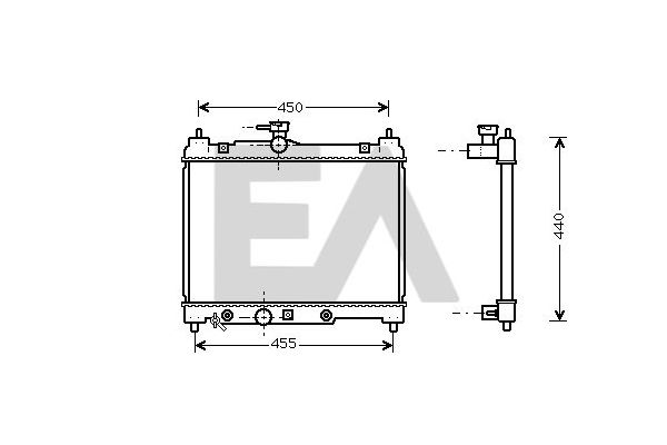 Su Radyatörü  Toyota Yaris (NCP1/NLP1/SCP1)(1999->)  ORİS BME051026