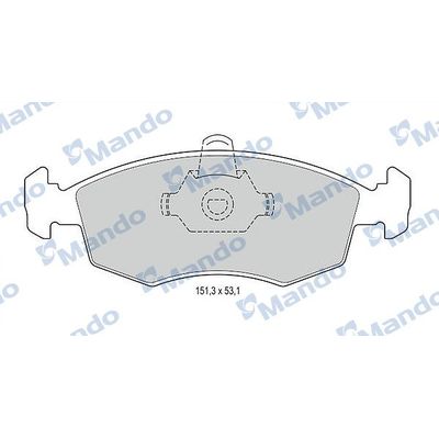 Fren Disk Balata Ön Fiat Palio (178) Weekend (1997->)  MANDO MBF015166