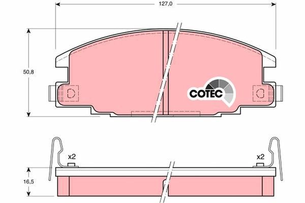 Fren Disk Balata Ön Opel Campo (1992->)  TRW GDB870