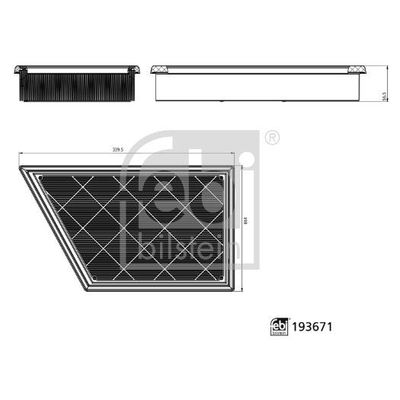 Hava Filtresi  Ford Ranger (TRB)(2022->)  FEBI BILSTEIN 193671