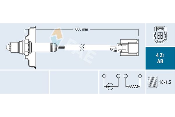 Oksijen (Lambda) Sensörü  FAE 75636