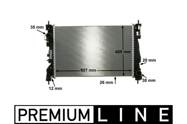 Su Radyatörü  Alfa Romeo 4C (643)(2013->)  MAHLE CR 1180 000P